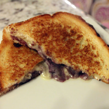 Boozy Blueberry Grilled Cheese